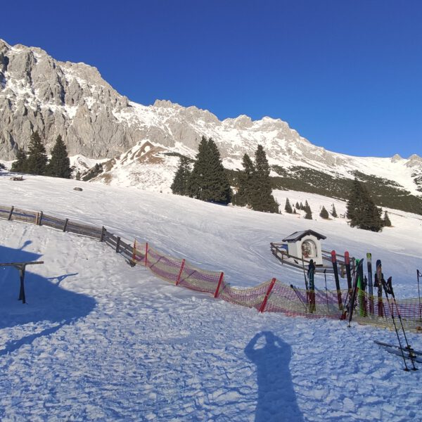 Foto mit Blick zum Übergang Zugspitze