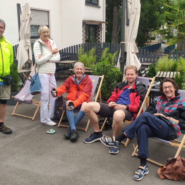verdientes Eis am Ende der Tour