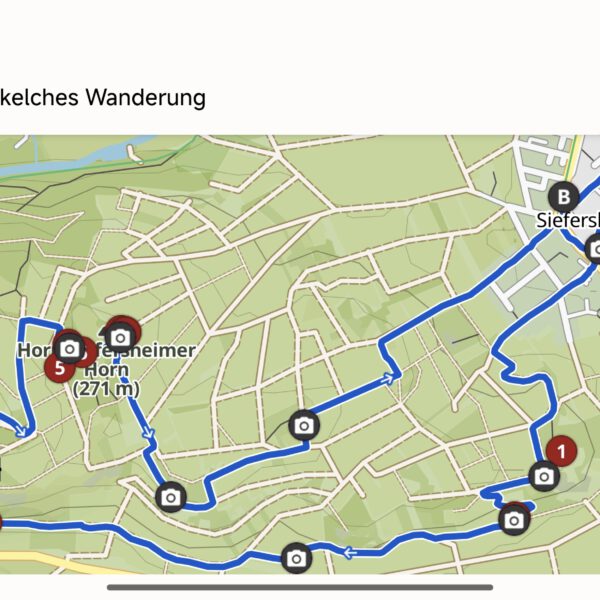Bild des Bänkelches-Routenverlaufs