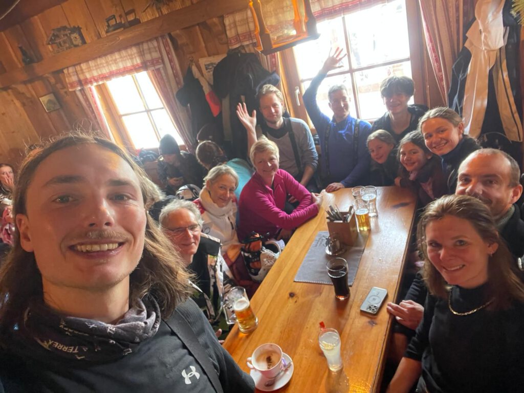 Pause auf Hütte