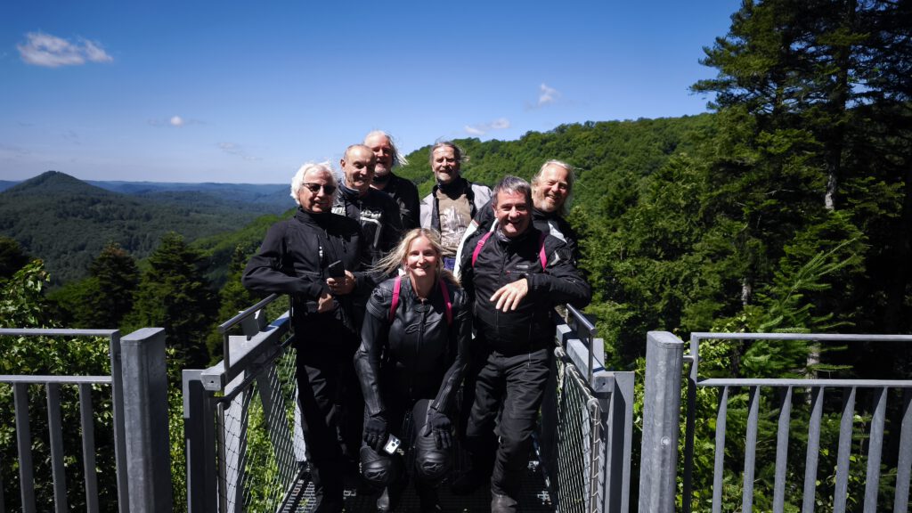 Auf der Aussichtsplattform Hermersbergerhof